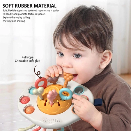 WOOPIE BABY Zabawka Sensoryczna Montessori Gryzak Grzechotka Wielofunkcyjny UFO