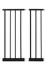 Bramka barierka zabezpieczająca 74-132 cm na schody i drzwi stal dodatkowe panele czarna ECOTOYS