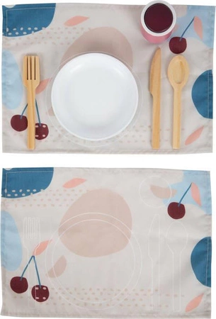 Drewniane naczynia dla dzieci Tasty z podkładkami 12245-Small Foot Design, akcesoria kuchenne dla dzieci