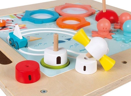 Drewniany progresywny stolik aktywizujący 18 m+, Janod