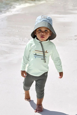 Lassig Kapelusz rybacki z filtrem UV80 Splash & Fun sky blue/deep olive, rozm. 50/51