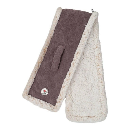 Lodger Dwuwarstwowy szaliczek z polaru wrzosowy Fleece Mauve