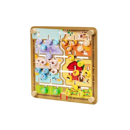 CLASSIC WORLD Gra Logiczna 2w1 Tablica Edukacyjna Nauka Angielskiego dla Dzieci Słówka i Farma