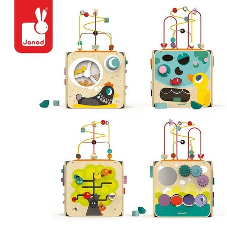 Wielofunkcyjna kostka edukacyjna z pętlą duża, Janod