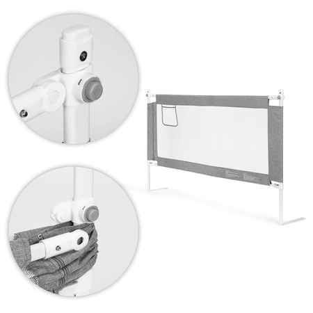 Barierka ochronna na łóżko 150 cm osłona zabezpieczenie dla dzieci ECOTOYS