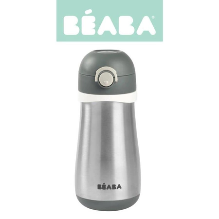 Beaba Bidon termiczny termobutelka 350 ml Mineral grey