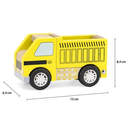 VIGA Drewniana Żółta Ciężarówka Wywrotka