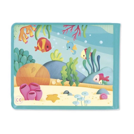 Janod Książeczka do kąpieli z 3 psikawkami Przyjęcie pod wodą 10m+