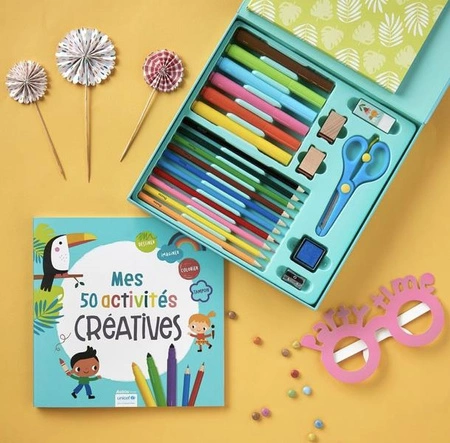 Auzou Zestaw artystyczny z kredkami i flamastrami Uczę się rysować 500623