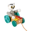 Drewniany lemur z cymbałkami do ciągnięcia Tropik 18m+, Janod