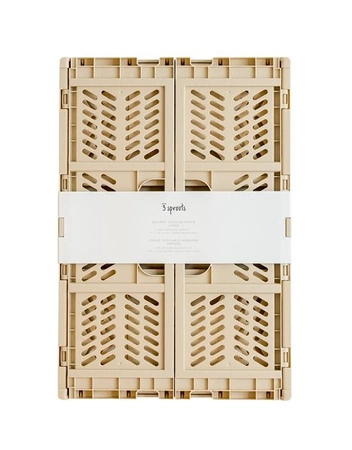 3 Sprouts Skrzynka na Zabawki Składana Large Sand