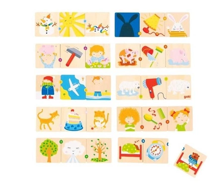 Gra edukacyjna dla dzieci Przed i po 56779-Goki, zabawki drewniane