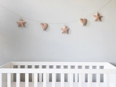 Girlanda serduszka i gwiazdki różowa PIAPIMO