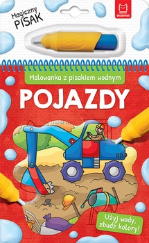 Malowanka z pisakiem wodnym pojazdy