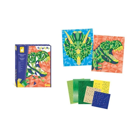 Zestaw kreatywny Mozaika Dinozaury Misterix 7+, Janod