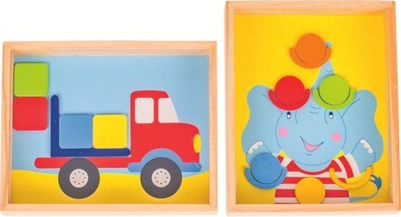 Zabawa zręcznościowa Transporter i żonglerka 62918-Goki, gry drewniane