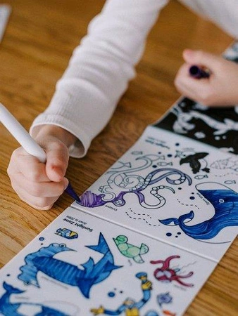 HeyDoodle Książeczka Silikonowa do Kolorowania Cuda Natury