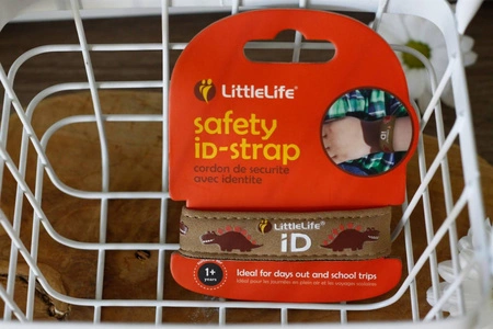 Neoprenowa opaska informacyjna ID LittleLife - Dinozaur