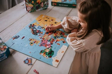 Mudpuppy Puzzle Mapa Europy z elementami w kształcie państw 5+