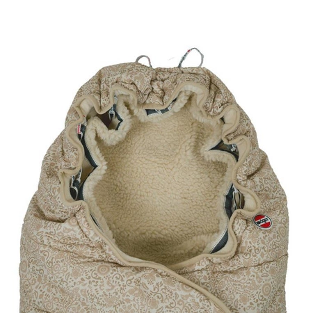 Lodger Wodoodporny zimowy śpiworek do wózka jasnobeżowy Taslon Birch