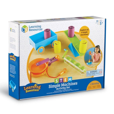 Maszyny Proste, Zestaw edukacyjny z ćwiczeniami, 19 szt.
