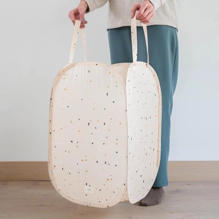 3 Sprouts Kosz Na Pranie i Zabawki Pop-up Terrazzo Beige
