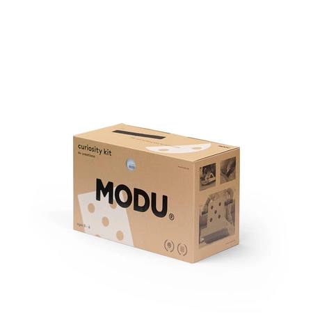 MODU Curiosity kit 4in1 - Kreatywne klocki rozwijające motorykę dużą, niebieski