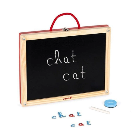 Tablica z magnesami w walizce 4 w 1, Janod