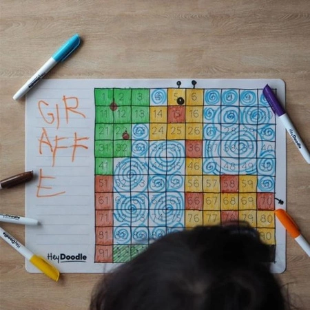 HeyDoodle Mata Silikonowa Tabela z Liczbami do 100