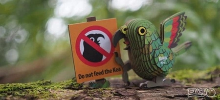 Eugy Układanka Eko 3D Papuga Kea