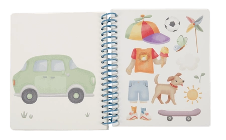 Little Dutch Zeszyt z naklejkami ubieranka Jim & friends 125407