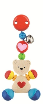 Przypinana zabawka dla niemowląt, Miś z serduszkiem, 763820-Heimess