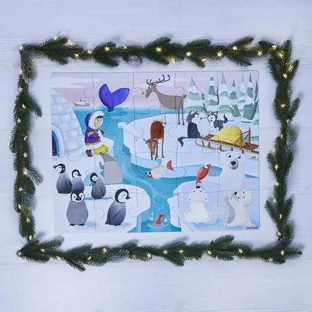 Puzzle sensoryczne 20 elementów Lodowa kraina, Janod