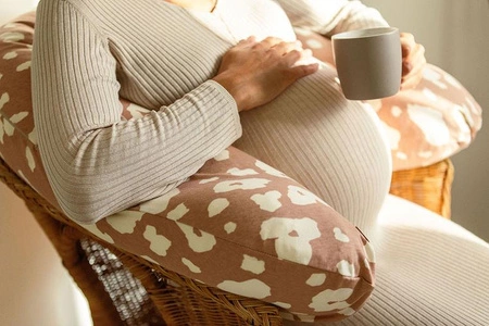 Beaba Ergonomiczna poduszka rogal dla kobiet w ciąży i karmiących Big Flopsy ™ Print Jersey Savannah Bloom