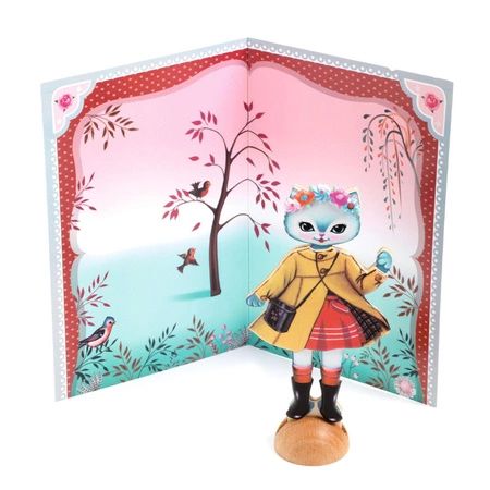 Mała przebieralnia z naklejkami KOTKI DJ09859