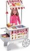 Drewniane stoisko na kółkach z lodami i przekąskami 19350-Melissa & Doug, zabawa w sklep i restaurację