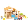VIGA Drewniana Farma Dom Farmera Z Ogródkiem I Traktorem 21 el