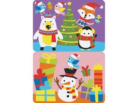 Album do kolorowania piaskiem Świąteczne kartki 5l+ SABBIARELLI