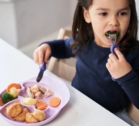 Nana's Manners PURPLE Talerz silikonowy z przyssawką