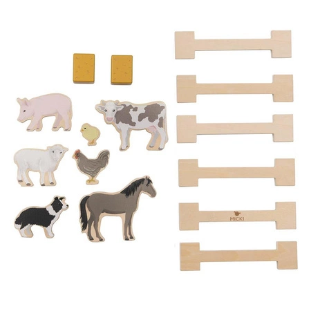 Farma drewniana w stylu szwedzkim czerwona Micki