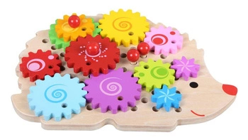 LELIN - UKŁADANKA JEŻYK Z KOŁAMI ZĘBATYMI