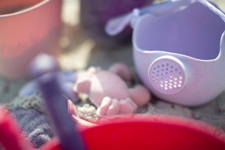 Silikonowe Foremki do piasku 4 szt. Scrunch - Purpurowy