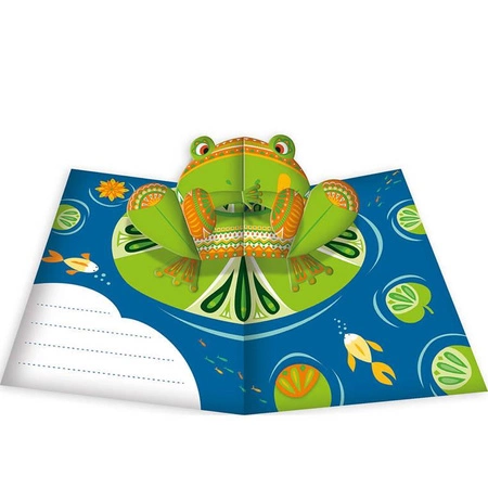 Zestaw kreatywny Przestrzenne kartki pop-up 3D Zwierzęta 6+, Janod