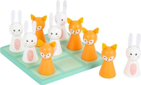 Gra kółko i krzyżyk Królik i Lis 11782- Small Foot, gry dla dzieci
