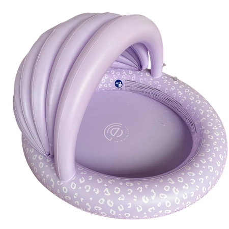 The Swim Essentials Basen z daszkiem 100 cm Lila Leopard 2023SE505