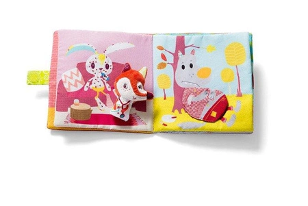 LILLIPUTIENS Książeczka z mini-pacynką wielofunkcyjna Doktor Alice Lisiczka Alice 6 m+