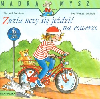 Zuzia uczy się jeździć na rowerze Mądra Mysz