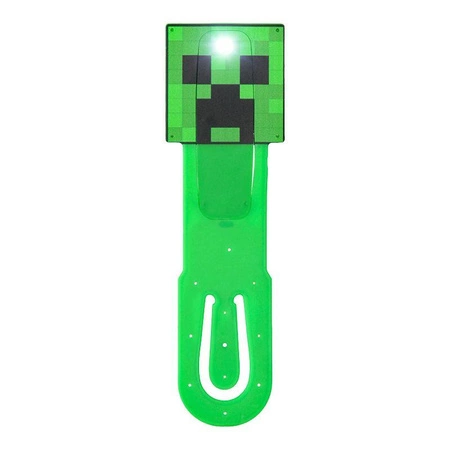 Minecraft zakładka do książek i lampka - Creeper