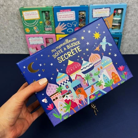 Auzou Duży zestaw do tworzenia biżuterii DIY ze szkatułką do przechowywania 16143