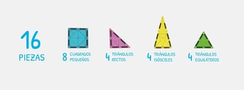 Imanix klocki magnetyczne GLOW 16 elem. 350116